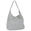 PRADA Shoulder Bag Leather Gray Auth ar11288 - Prada