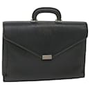 BURBERRY Briefcase Leather Black Auth 58915 - Burberry
