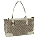 GUCCI GG Canvas Web Sherry Line Tote Bag Beige Red Green 177052 auth 64768 - Gucci