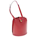 LOUIS VUITTON Epi Cluny Shoulder Bag Red M52257 LV Auth 62496 - Louis Vuitton