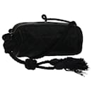 CHANEL Shoulder Bag Satin Black CC Auth bs10925 - Chanel