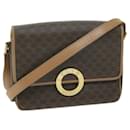 CELINE Macadam Canvas Umhängetasche PVC Braun Auth 64798 - Céline