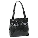 CHANEL Shoulder Bag Patent Leather Black CC Auth bs10927 - Chanel