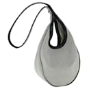 HERMES Sukkurco Shoulder Bag Canvas White Auth bs10920 - Hermès