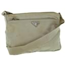 PRADA Shoulder Bag Nylon Cream Auth 62773 - Prada