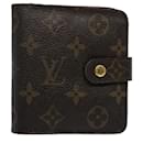 LOUIS VUITTON Portafoglio con zip compatta con monogramma M61667 LV Aut 62880 - Louis Vuitton