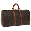 Louis Vuitton Monograma Keepall 55 Boston Bag M41424 LV Auth am5372