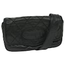 CHANEL Shoulder Bag Lamb Skin Black CC Auth hk1042 - Chanel