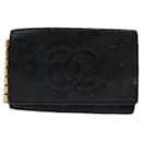 CHANEL Wallet Leather 6Set Black Pink CC Auth ar11252 - Chanel