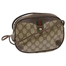 GUCCI GG Canvas Web Sherry Line Shoulder Bag PVC Beige Red Green Auth 63765 - Gucci