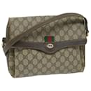 GUCCI GG Supreme Web Sherry Line Shoulder Bag Beige Red 904 02 084 Auth ep2885 - Gucci