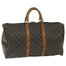 Louis Vuitton Monograma Keepall 50 Boston Bag M41426 LV Auth bs11253