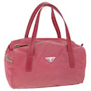 Bolsa de mão PRADA em nylon rosa Auth 64010 - Prada
