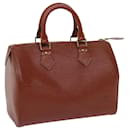 Louis Vuitton Epi Speedy 25 Hand Bag Brown M43013 LV Auth 63097
