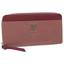 LOUIS VUITTON Zippy Rock Me Long Wallet Calf leather Pink M62949 LV Auth hk1005 - Louis Vuitton
