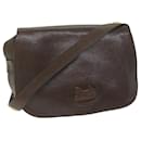 CELINE Shoulder Bag Leather Brown Auth bs10936 - Céline