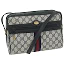 GUCCI GG Supreme Sherry Line Shoulder Bag Red Navy 32 001 4071 Auth ep2607 - Gucci
