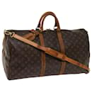Louis Vuitton Monograma Keepall Bandouliere 55 Boston Bag M41414 Autenticação de LV 62229