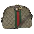 GUCCI GG Supreme Web Sherry Line Shoulder Bag Beige Red Green 499621 auth 62469 - Gucci