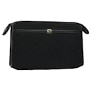 Christian Dior Trotter Canvas Clutch Bag Black Auth ep2846