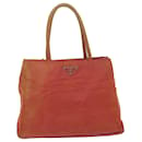 PRADA Hand Bag Nylon Red Auth 62359 - Prada