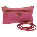 PRADA Shoulder Bag Nylon Pink Auth bs10992 - Prada