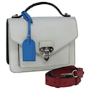 LOUIS VUITTON Epi Neo Monceau Shoulder Bag 2way White Blue M55392 LV Auth 62996A - Louis Vuitton