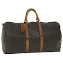 Louis Vuitton Monogram Keepall 55 Boston Bag M41424 LV Auth bs10752
