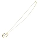 Christian Dior Halskette Metall Gold Auth am5525