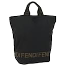 FENDI Hand Bag Nylon Black 2305 26488 099 Auth am5438 - Fendi