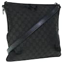 gucci GG Canvas Shoulder Bag black 113013 auth 61651 - Gucci