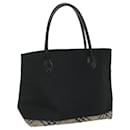 BURBERRY Blue Label Tote Bag Nylon Black Auth bs10845 - Burberry