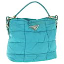 PRADA Shoulder Bag Nylon Turquoise Blue Auth 62503 - Prada