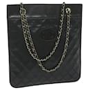 CHANEL Matelasse Chain Shoulder Bag Lamb Skin Black CC Auth ar11104 - Chanel