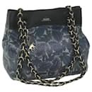 BALLY Chain Shoulder Bag Leather Navy Auth ac2586 - Bally