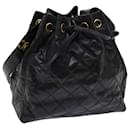 CHANEL Matelasse Shoulder Bag Patent leather Black CC Auth bs10560 - Chanel