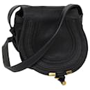 Chloe Mercy Shoulder Bag Leather Black Auth am5457 - Chloé