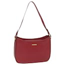 Burberrys Umhängetasche Leder Rot Auth bs10914 - Autre Marque