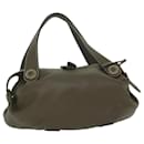 LOEWE Shoulder Bag Leather Brown Auth bs10708 - Loewe