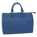 Louis Vuitton Epi Speedy 30 Hand Bag Toledo Blue M43005 LV Auth 62627