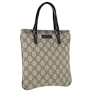 GUCCI GG Supreme Hand Bag PVC Leather Beige 114600 Auth ki3950 - Gucci