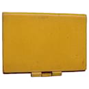HERMES Agenda Day Planner Cover Leather Yellow Auth bs10919 - Hermès