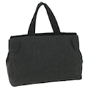 PRADA Hand Bag Wool Gray Auth 61417 - Prada