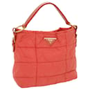 PRADA Hand Bag Nylon Orange Auth 63117 - Prada