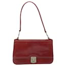 VERSACE Shoulder Bag Leather Red Auth ac2601 - Versace