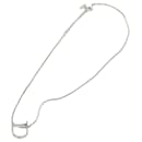 Christian Dior Collar metal Plata Auth am5461
