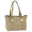 Sac cabas GUCCI GG Canvas Sherry Line Beige Or rose 137396 auth 63257 - Gucci