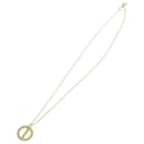 Christian Dior Halskette Metall Gold Auth am5521