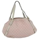 GUCCI GG Canvas Shoulder Bag Pink 130736 auth 62839 - Gucci
