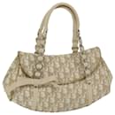 Christian Dior Trotter Romantic Hand Bag PVC Leather Beige Auth 63944